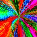 Abstract multicolored background, optical effect, digital illustration, Royalty Free Stock Photo