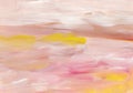Abstract multicolored background painting texture, pink, white, brown and yellow. Oil brush strokes on paper Royalty Free Stock Photo