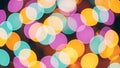 Abstract multicolored bokeh background with blurred circular shapes pattern Royalty Free Stock Photo