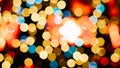 Abstract multicolored bokeh lights, defocus festive confetti background. Christmas, new year holidays, birthday backdrop concept
