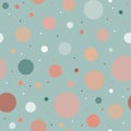 Abstract multicolored circles seamless pattern. Circles are form Royalty Free Stock Photo