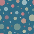Abstract multicolored circles seamless pattern. Circles are form Royalty Free Stock Photo