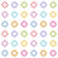 Abstract multicolored floral background or texture in ornamental style. Tileable seamless design