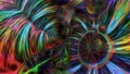 Abstract multicolored futuristic fractal background Royalty Free Stock Photo