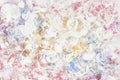 Abstract multicolored hand drawn pattern, colorful shades and white color. Spring background Royalty Free Stock Photo