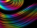 Abstract multicolored light waves background Royalty Free Stock Photo