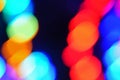 Abstract multicolored lights bokeh background wallpaper