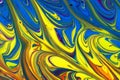 Abstract multicolored liquid paint swirls background Royalty Free Stock Photo