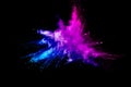 Abstract multicolored powder splatted Royalty Free Stock Photo