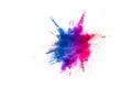 Abstract multicolored powder splatted Royalty Free Stock Photo