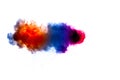 Abstract multicolored powder splatted Royalty Free Stock Photo