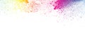 Abstract multicolored powder splatted Royalty Free Stock Photo