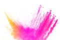 Abstract multicolored powder splatted Royalty Free Stock Photo