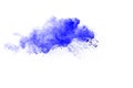 Abstract multicolored powder splatted on white background Royalty Free Stock Photo