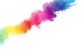 Abstract multicolored powder splatted on white background Royalty Free Stock Photo