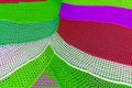 Abstract multicolored saturated bright art background from knitted threads
