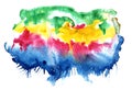 Abstract multicolored splash of water color