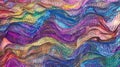 Abstract Multicolored Wavy Surface with a Textured Pattern Background Texture Design Royalty Free Stock Photo