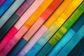 The abstract multicolored wooden plank background