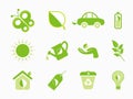 Abstract multiple eco icon