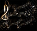 Abstract music background Royalty Free Stock Photo