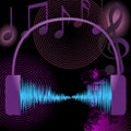 Abstract music background design elements Royalty Free Stock Photo