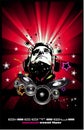 Abstract music background for discoteque flyers