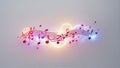 abstract music background lightning A white canvas with colorful musical notes and symbols