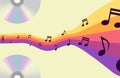 Abstract music background Royalty Free Stock Photo