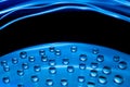 Abstract music background, water drops on CD/DVD Royalty Free Stock Photo
