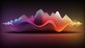 abstract music equalizer wave background, vector illustration eps10 Royalty Free Stock Photo