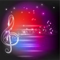 Abstract music notes design for music background use, vector illustration Royalty Free Stock Photo