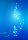 Abstract Music Notes Vector Background Royalty Free Stock Photo