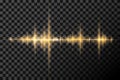 Abstract music pulse background. Wave graph of the audio track frequency and spectrum Royalty Free Stock Photo