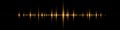 Abstract music pulse background. Waveform of the frequency and spectrum Royalty Free Stock Photo
