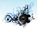 Abstract music speaker design Royalty Free Stock Photo