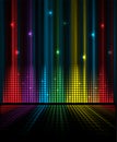 Abstract music volume equalizer concept idea background Royalty Free Stock Photo