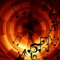 Abstract musical background Royalty Free Stock Photo