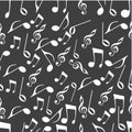 Abstract musical seamless pattern. Royalty Free Stock Photo