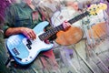 Abstract Musicians Stage Royalty Free Stock Photo