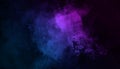 Abstract mystery smoke background . Blue and Purple overlays texture fog