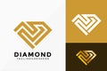 Abstract N Diamond Logo Vector Design. Brand Identity emblem, designs concept, logos, logotype element for template Royalty Free Stock Photo