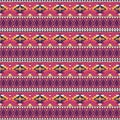 Abstract Native Indian ethnic aztec Navajo seamless repeat vector pattern traditional Mexican Design Royalty Free Stock Photo