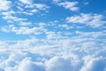 Abstract natural beauty blue sky adorned with fluffy, dreamy clouds