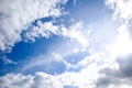 Abstract Natural cloud on blue sky background Royalty Free Stock Photo