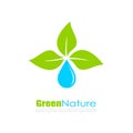 Abstract natural eco logo Royalty Free Stock Photo