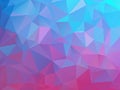 Abstract natural polygonal background. Smooth bright colors from turquoise blue to purple Royalty Free Stock Photo