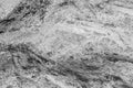 Abstract Natural Stone Texture in Black and White, Rough Rock Surface with Organic Patterns, Geological Background for Design Royalty Free Stock Photo