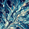 Abstract nature background in blue Royalty Free Stock Photo