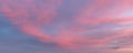 Abstract nature background. Fantastic colors in sky, a pink, purple clouds sunset. Sunset blue sky and clouds backgrounds Royalty Free Stock Photo